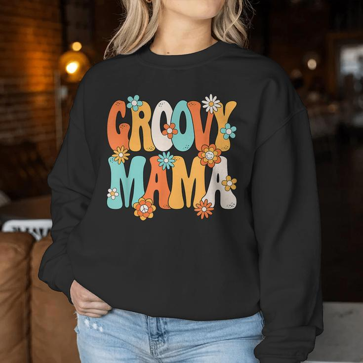 Groovy Mama 70S Hippie Theme Party Outfit 70S Costume Women Women Sweatshirt Personalized Gifts