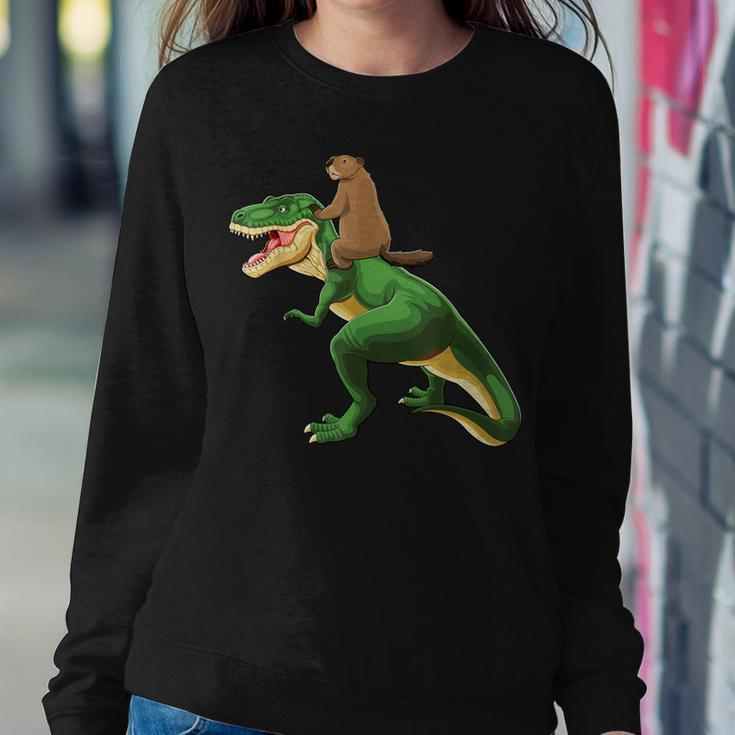 Groundhog Day Dinosaur Shadow Kid Boy Women Sweatshirt Unique Gifts