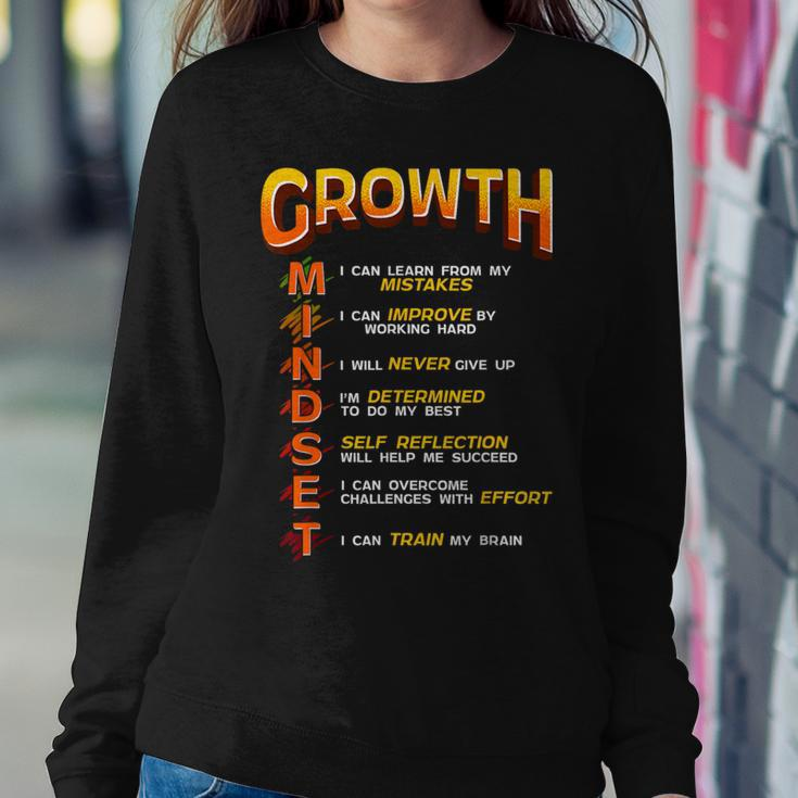 Growth Mindset Teacher Classroom Brain Motivation Women Sweatshirt Unique Gifts