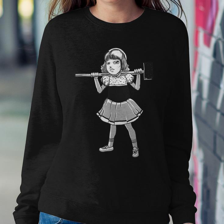 Hammer Girl Clementine Gothic Punk Rock Goth Horror Fan Women Sweatshirt Unique Gifts