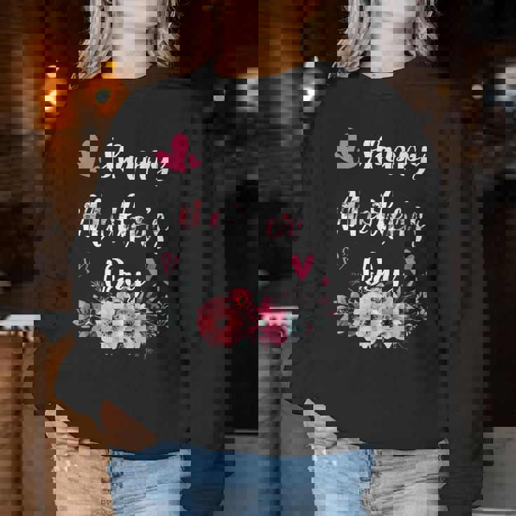 Happy Mother's Day 2024 Cute Floral For Mom Grandma Women Sweatshirt Unique Gifts Happy Mother's Day 2024 Cute Floral For Mom Grandma Women Sweatshirt Unique Gifts