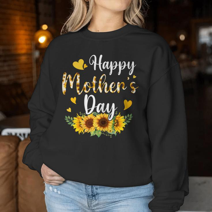 Happy Mother's Day Sunflower Floral Mom Mommy Grandma Womens Women Sweatshirt Funny Gifts