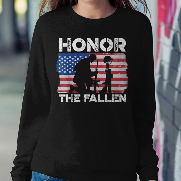 Honor The Fallen Military Army Soldier Memorial Day Women Sweatshirt Unique Gifts