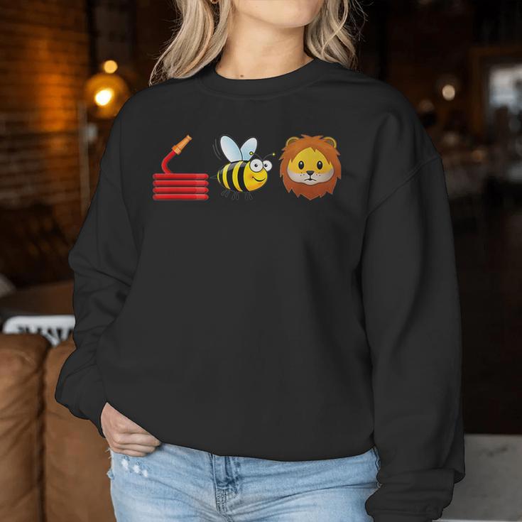 Hose Bee Lion I Am A Firefighter Women Sweatshirt Unique Gifts