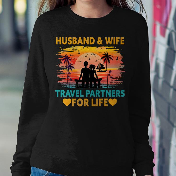 Husband And Wife Travel Partners For Life Beach Traveling Women Sweatshirt Unique Gifts