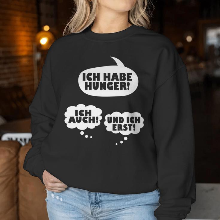 Ich Habe Hunger Pregnant Mum Twins Pregnancy Sweatshirt Frauen Lustige Geschenke