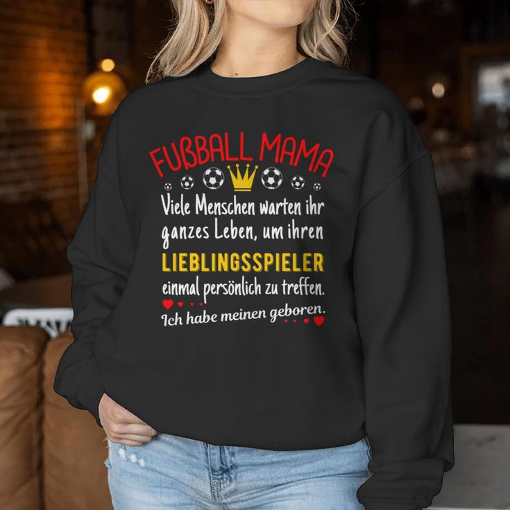 Ich Habe Meinen Lieblingsspieler Geboren Football Mama Sweatshirt Frauen Lustige Geschenke