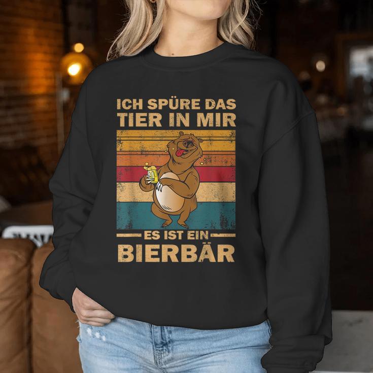 Ich Spüre Das Tier In Mir Garten Party Father's Day Papa Beer S Sweatshirt Frauen Lustige Geschenke