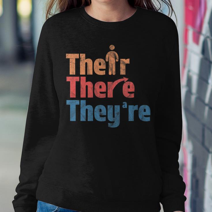 Their There They're English Teacher Gramma Police Women Sweatshirt Unique Gifts