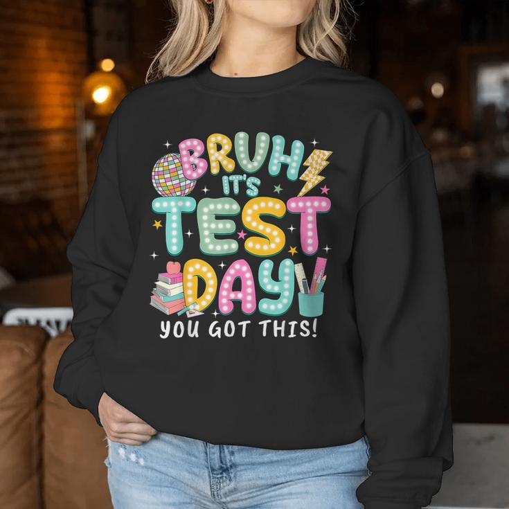 It’S Test Day Rock The School Test Day Teacher Apparel Women Sweatshirt Unique Gifts