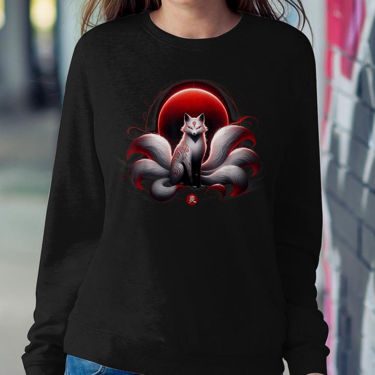 Japanese Kitsune Cute Spirit Nine Tailed Fox Men Women Sweatshirt Unique Gifts