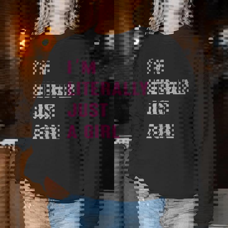 Je Ne Suis Littéralement Qu'une Fille Coquette Cute Trending Women Sweatshirt Cadeaux drôles
