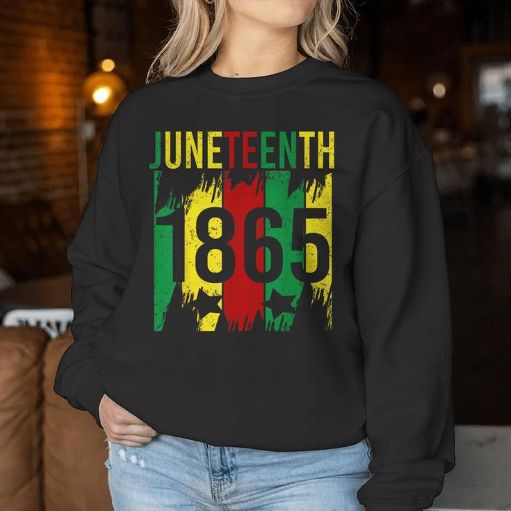 Junenth 2024 Celebrate Black Freedom 1865 Women Women Sweatshirt Unique Gifts