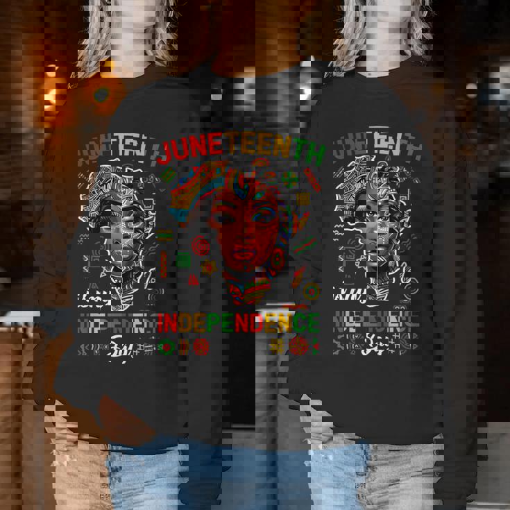 Junenth Is My Independence Day 1865 Black African Women Women Sweatshirt Unique Gifts