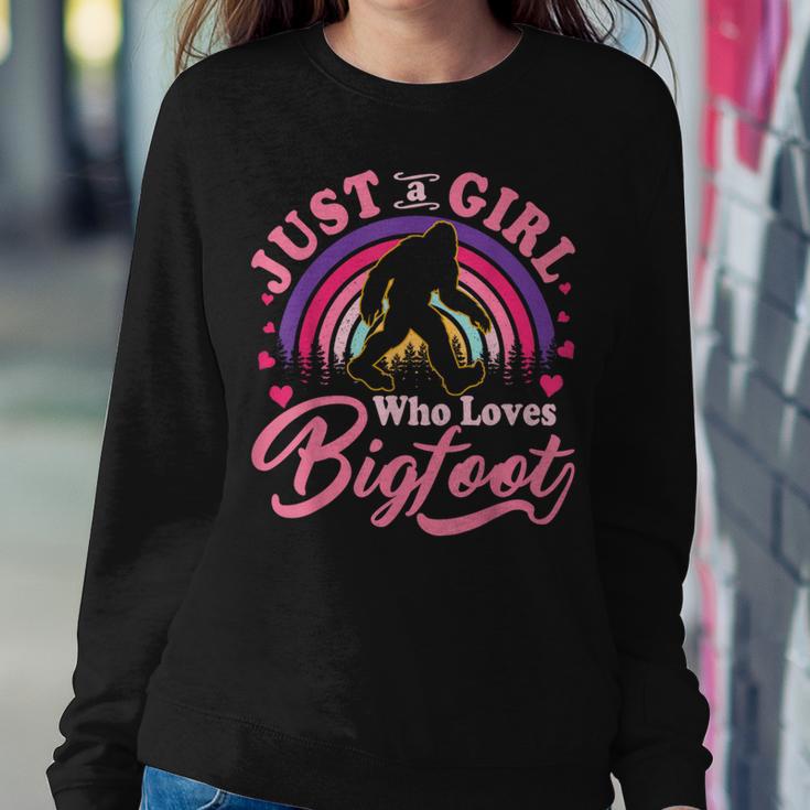 Just A Girl Who Loves Bigfoot Sasquatch For N Girls Women Sweatshirt Unique Gifts