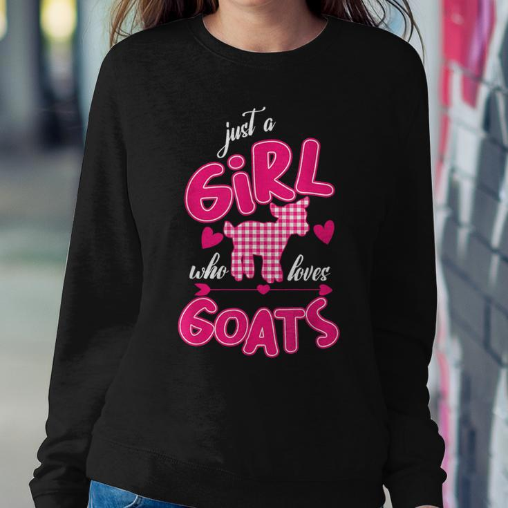 Just A Girl Who Loves Goats Love Arrow Women Sweatshirt Unique Gifts