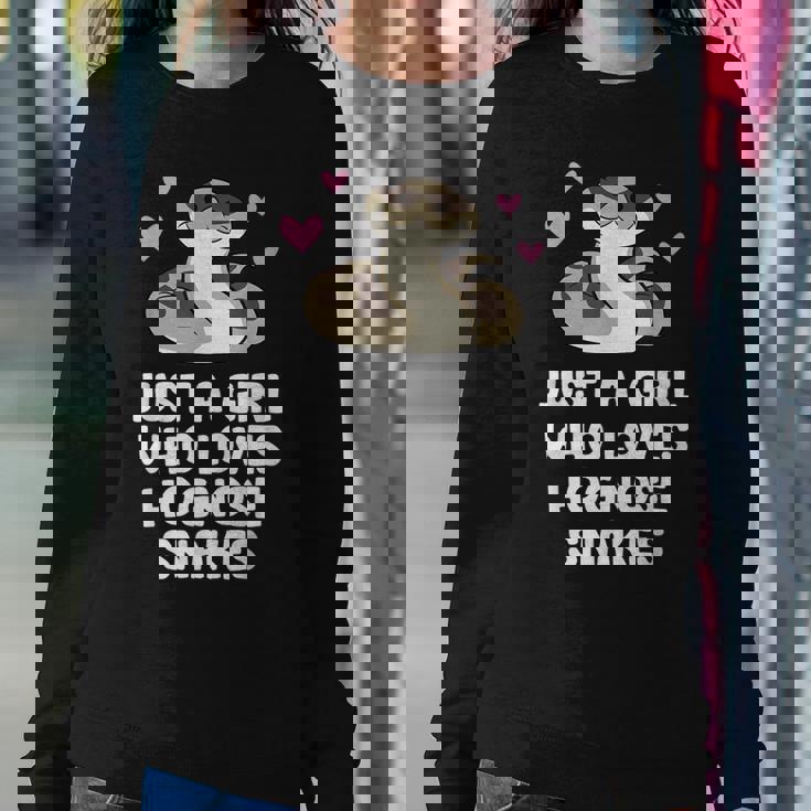 Just A Girl Who Loves Hognose Snakes Women Sweatshirt Unique Gifts