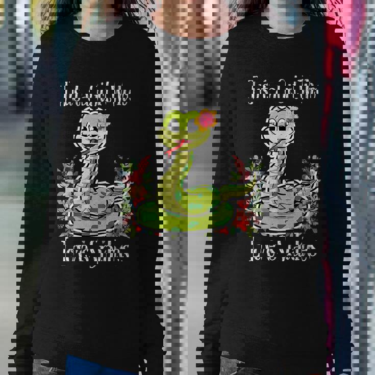 Just A Girl Who Loves Snakes Women Sweatshirt Unique Gifts