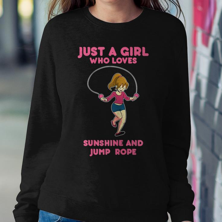 Just A Girl Who Loves Sunshine And Jump Rope Women Sweatshirt Unique Gifts