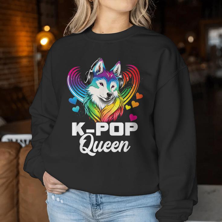 Kpop Queen Bias Wolf Korean Pop Merch K-Pop Merchandise Women Sweatshirt Unique Gifts