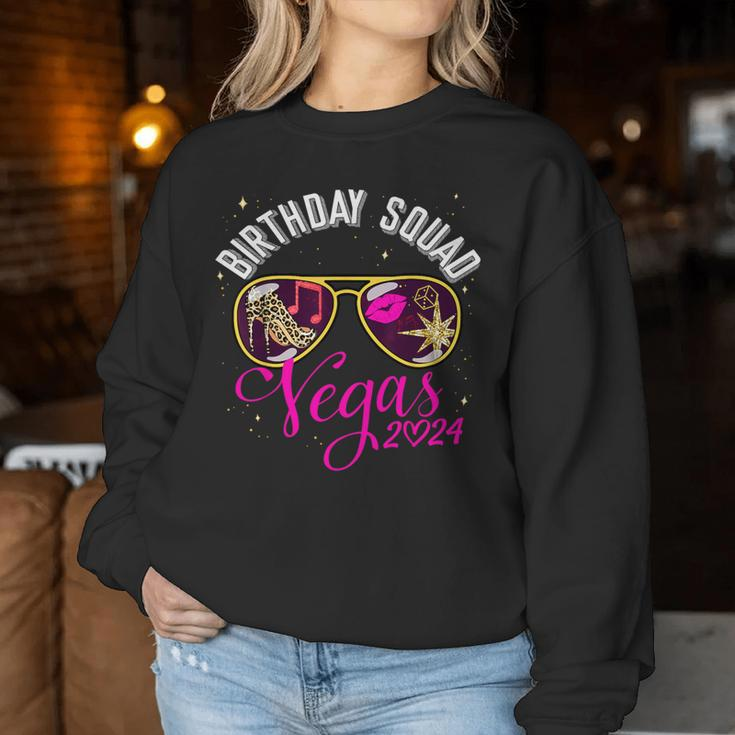 Las Vegas Girls Trip 2024 For Birthday Squad Women Sweatshirt Personalized Gifts