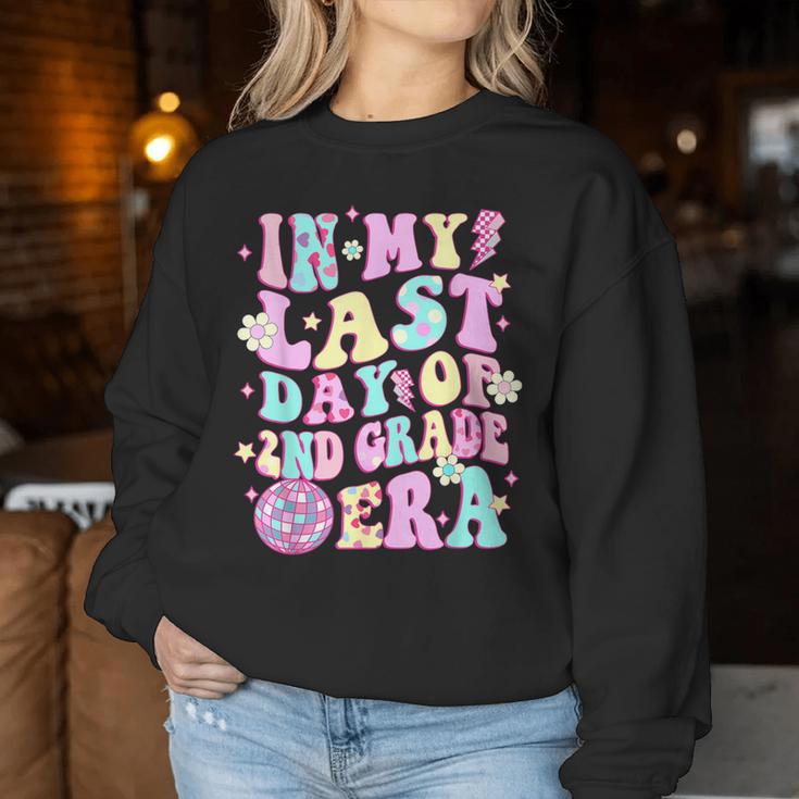 In My Last Day 2Nd Grade Era Smile Face Last Day Of School Women Sweatshirt Unique Gifts