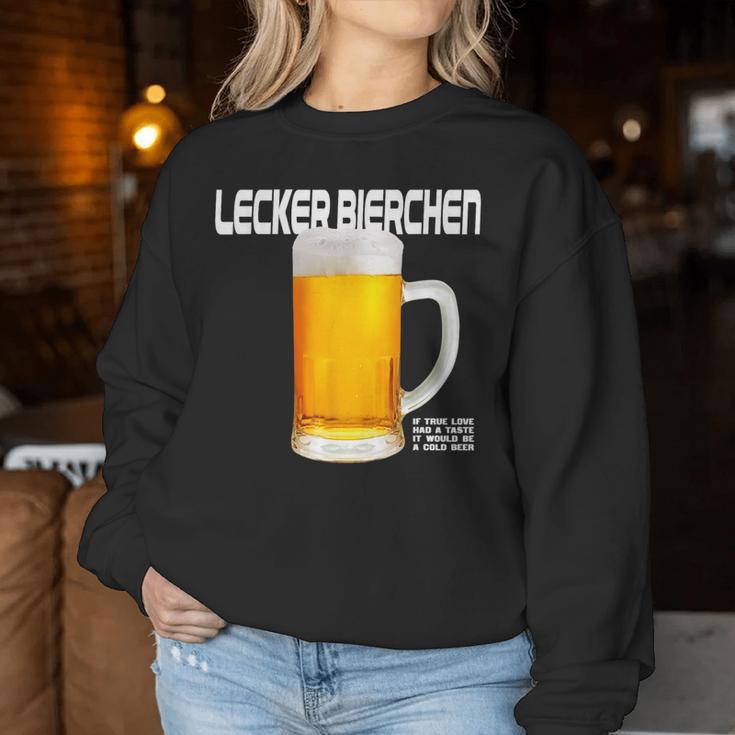 Lecker Bierchen X If True Love Had A Taste Beer Beer Fun Sweatshirt Frauen Lustige Geschenke