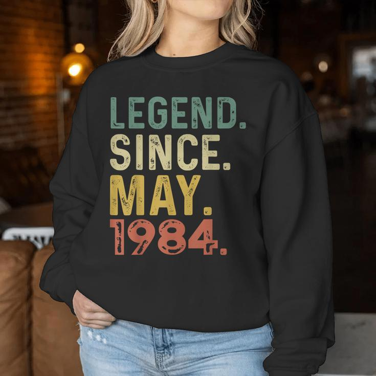 Legend Since May 1984 Vintage 40Th Birthday Women Women Sweatshirt Unique Gifts