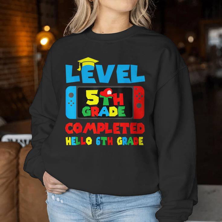 Level 5Th Grade Completed Hello 6Th Grade Last Day Of School Women Sweatshirt Unique Gifts