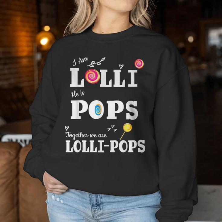 Lolli Pops Lollipops Grandmother Grandfather Couples Women Sweatshirt Funny Gifts