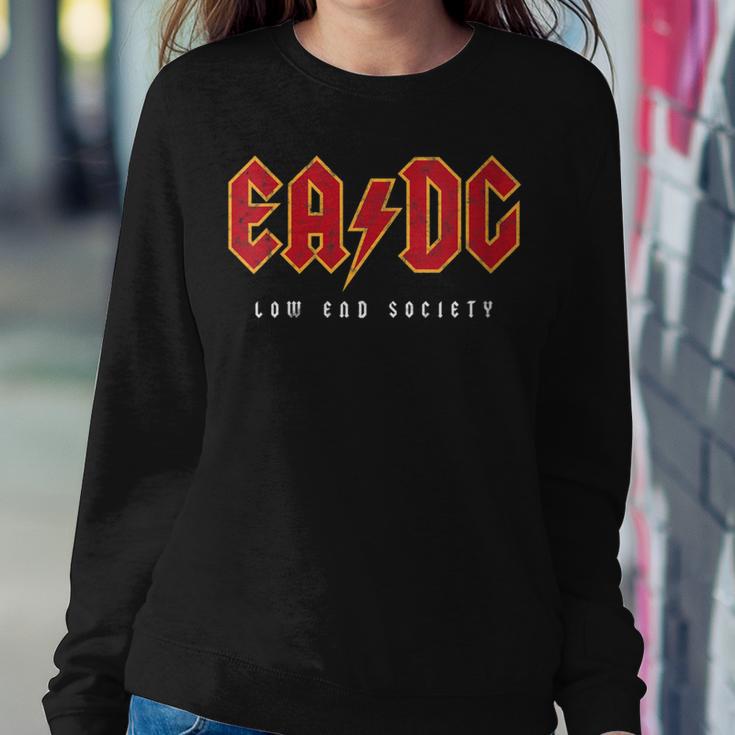 Low End Society Bass Player's Bass Guitar Eadg Strings Women Sweatshirt Unique Gifts