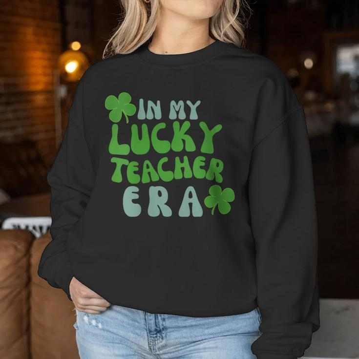 Lucky Teacher Era Women Sweatshirt Unique Gifts