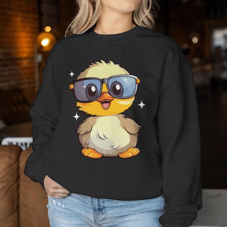 Lustige Entenliebhaber Süße Ente Papa Liebhaber Ente Mama Gummiente Sweatshirt Frauen Lustige Geschenke