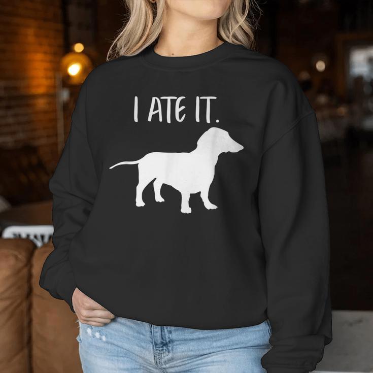 Lustiger Dackel Hund Papa Mama Besitzer Liebhaber Sweatshirt Frauen Lustige Geschenke