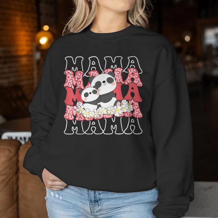 Lustiges Geschenk Zum Muttertag Panda Mama Mama Frauen Panda-Liebhaber Geschenke Sweatshirt Frauen Lustige Geschenke