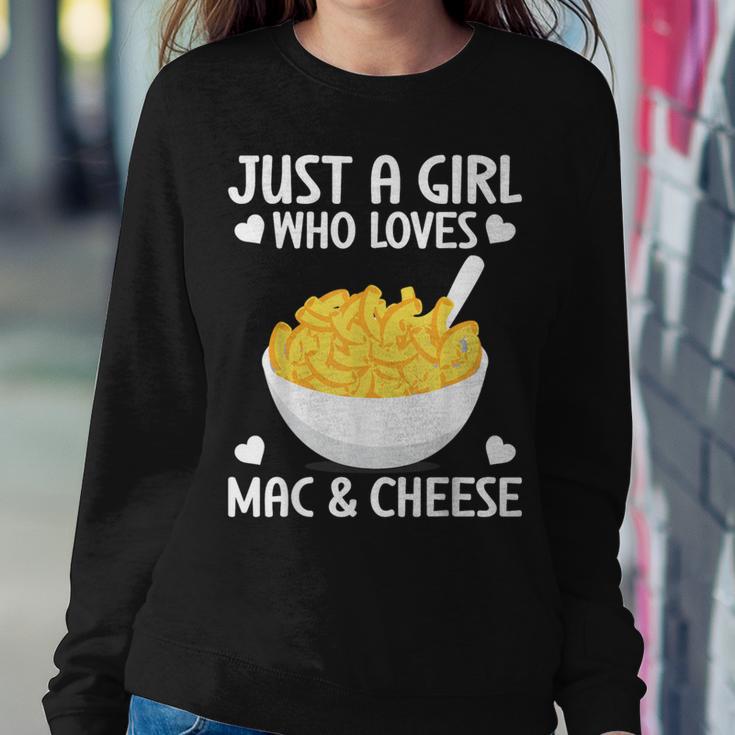 Macaronie & Cheese Girl Who Loves Mac & Cheese Women Sweatshirt Unique Gifts