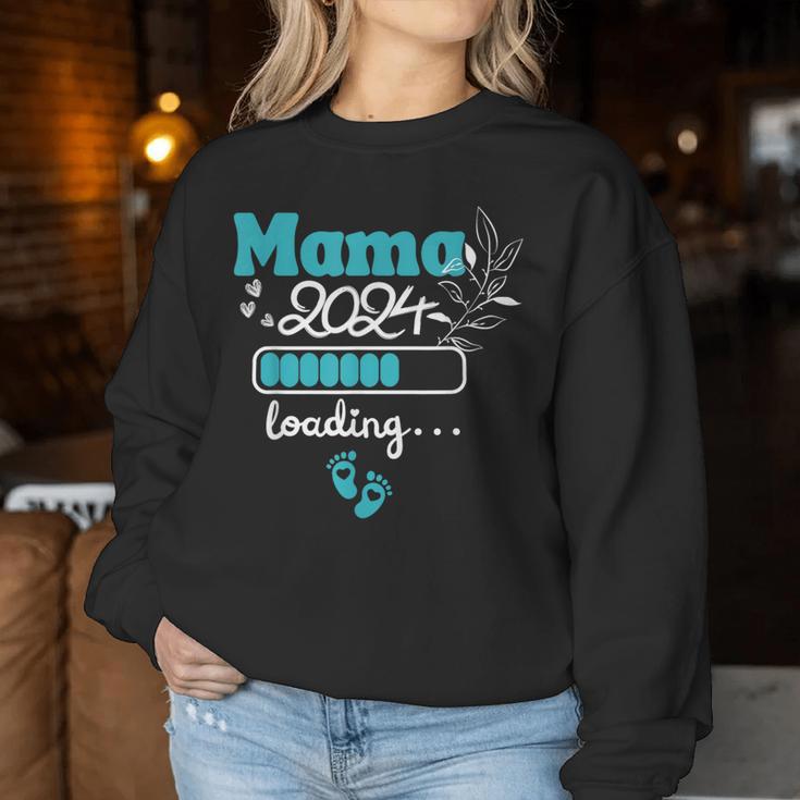 Mama 2024 Loading Geschenkideen Werdende Mama Für Muttertag Sweatshirt Frauen Lustige Geschenke