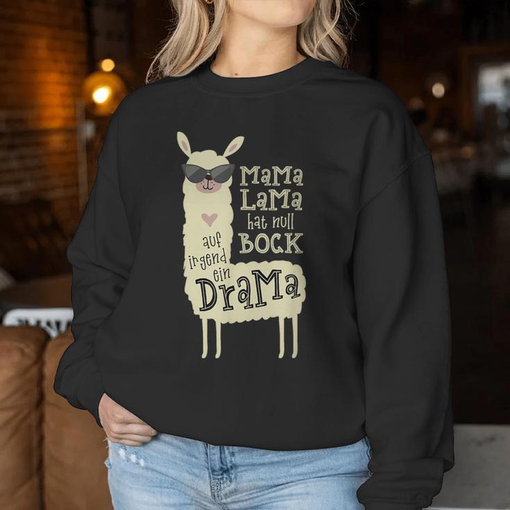 Mama Lama Drama Lama Alpaca Sweatshirt Frauen Lustige Geschenke