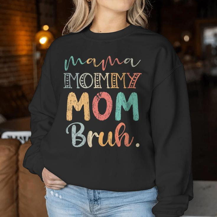 Mama Mommy Mom Bruh Vintage Cute Women Sweatshirt Unique Gifts