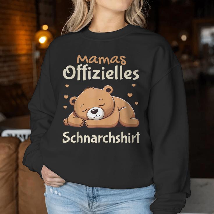 Mama Offizielles Schnarch Schlafanzug Bär Schlaf Sweatshirt Frauen Lustige Geschenke