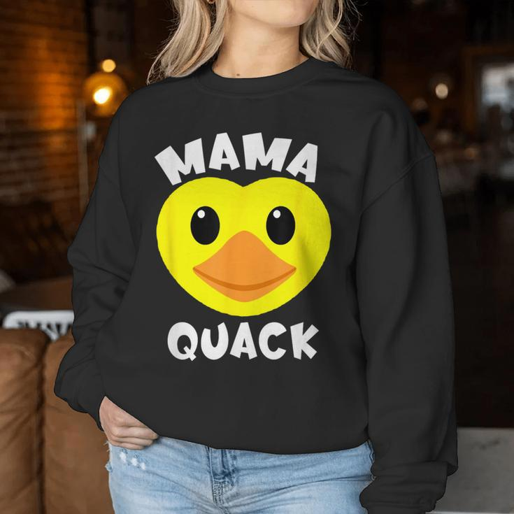 Mama Quack Yellow Duck Mama Duck Women Sweatshirt Unique Gifts