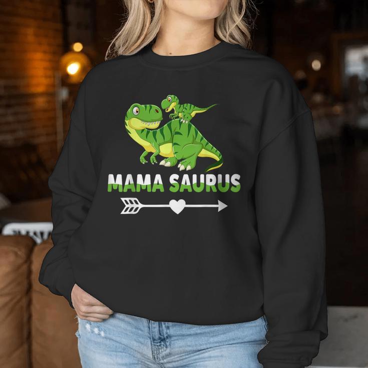 Mama Saurus Rex Idea Partner Look For Dino Fans Sweatshirt Frauen Lustige Geschenke