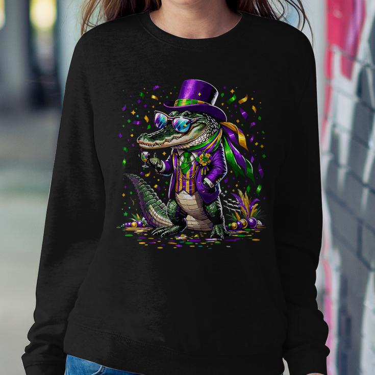 Mardigator Mardi Gras Alligator Costume Mardi Gras Women Sweatshirt Unique Gifts