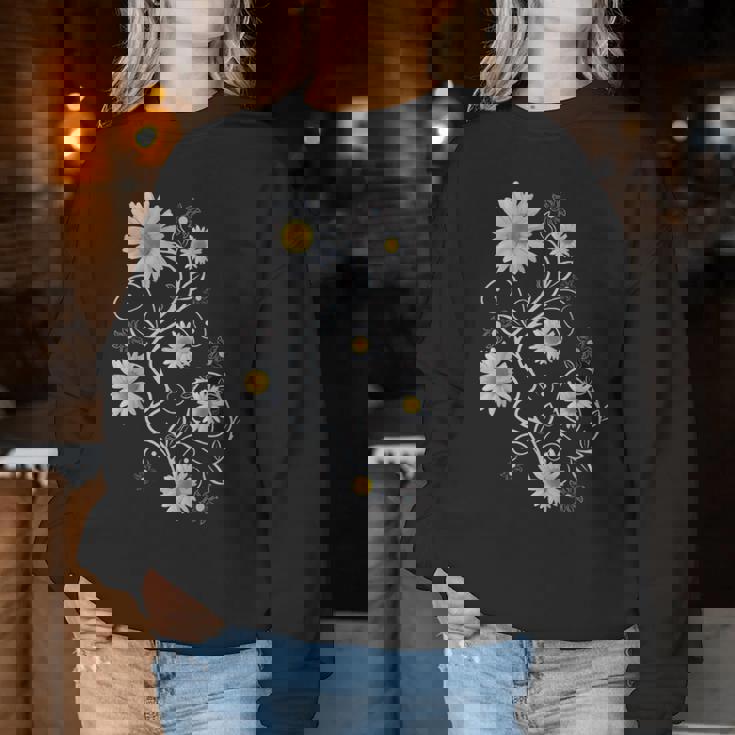Margaritas Flores Margaritas Florecen Adornos Florales Sudadera Mujer Regalos divertidos