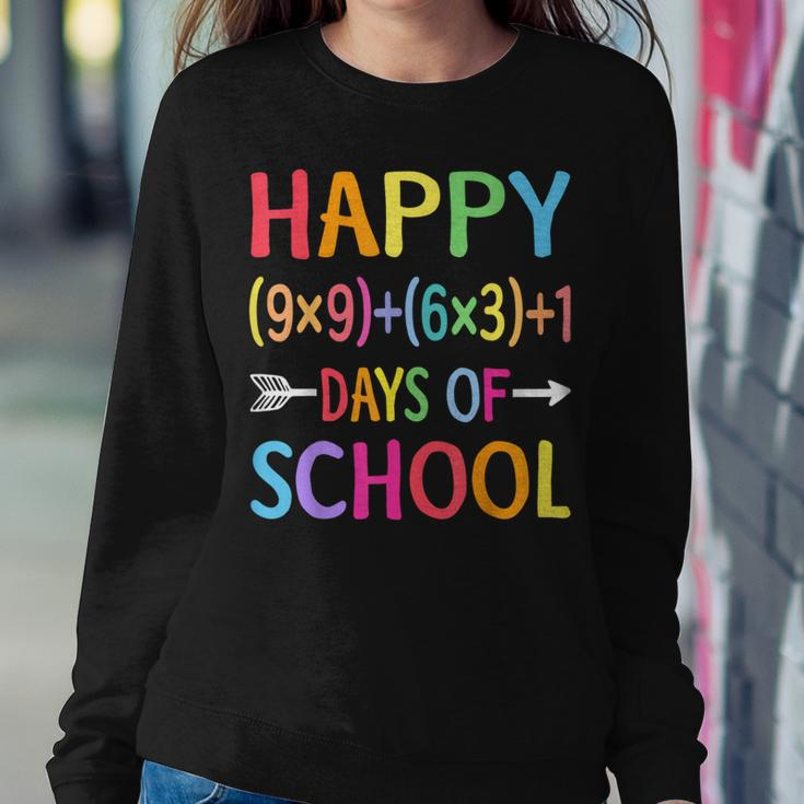 Math Formula 100 Days Of School Math Teacher 100Th Day Women Sweatshirt Unique Gifts