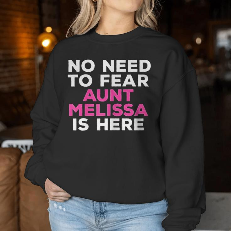 Melissa Aunt Family Name Text Women Sweatshirt Funny Gifts