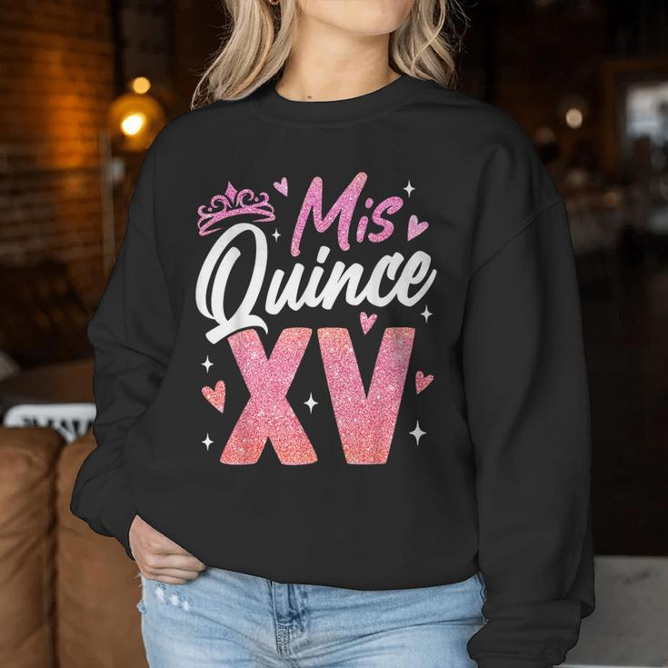 Miss Quince Xv Birthday Girl Family Party Decorations Women Sweatshirt Unique Gifts