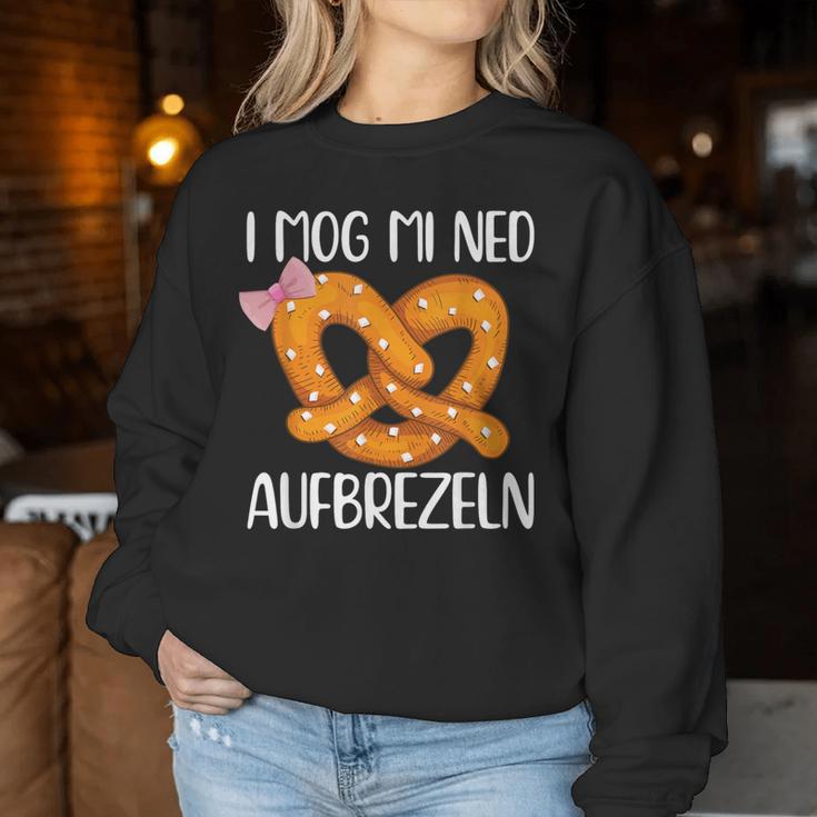 I Mog Mi Ned Aufbrezelnolksfest Beer Dirndl Costume S Sweatshirt Frauen Lustige Geschenke