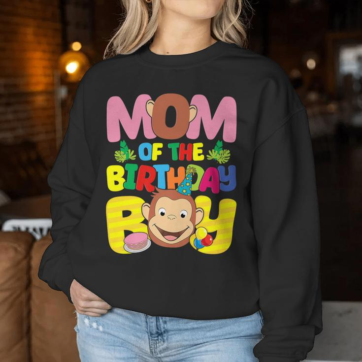 Mom And Dad Birthday Boy Monkey Family Matching Women Sweatshirt Unique Gifts