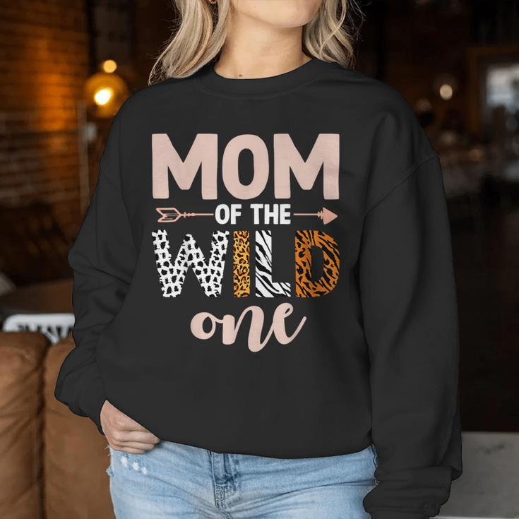 Mom And Dad Of The Wild One Birthday Girl Family Party Decor Women Sweatshirt Unique Gifts
